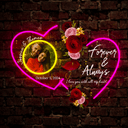 Personalized Couple Photo Artwork Neon Sign - Reels Custom