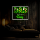Personalized Dad To Us You're The World Neon Sign - Reels Custom