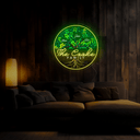 Personalized Family Tree Night Acrylic Neon Sign - Reels Custom