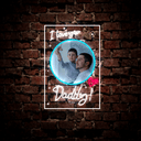 Personalized Father's Day Photo Artwork Neon Sign - Reels Custom