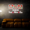 Personalized Flower Printed We Love Mom Neon Sign - Reels Custom