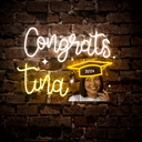 Personalized Graduation Banner Artwork Neon Sign - Reels Custom