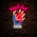Personalized Nail Art Artwork Neon Sign - Reels Custom