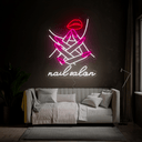 Personalized Nails Salon's Name Neon Sign - Reels Custom