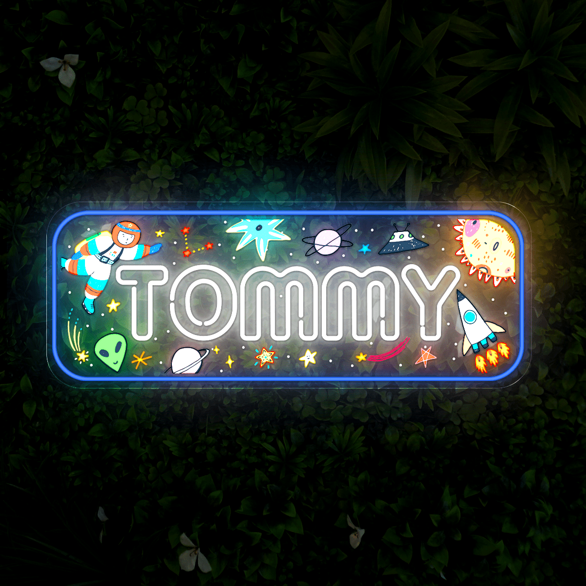 Personalized Name around Space Universe - Reels Custom