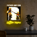 Personalized Name Father and Son Artwork neon sign - Reels Custom