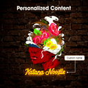 Personalized Noodle Woman Artwork Neon Sign - Reels Custom