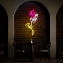 Personalized Peaceful woman Floral Head Led - Reels Custom