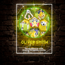Personalized Soccer Photo Collage Neon Sign - Reels Custom