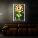 Personalized Sunflower Photo Collage Neon Sign - Reels Custom
