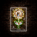 Personalized Sunflower Photo Collage Neon Sign - Reels Custom