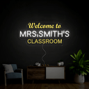 Personalized Teacher Name Welcome Neon Sign - Reels Custom