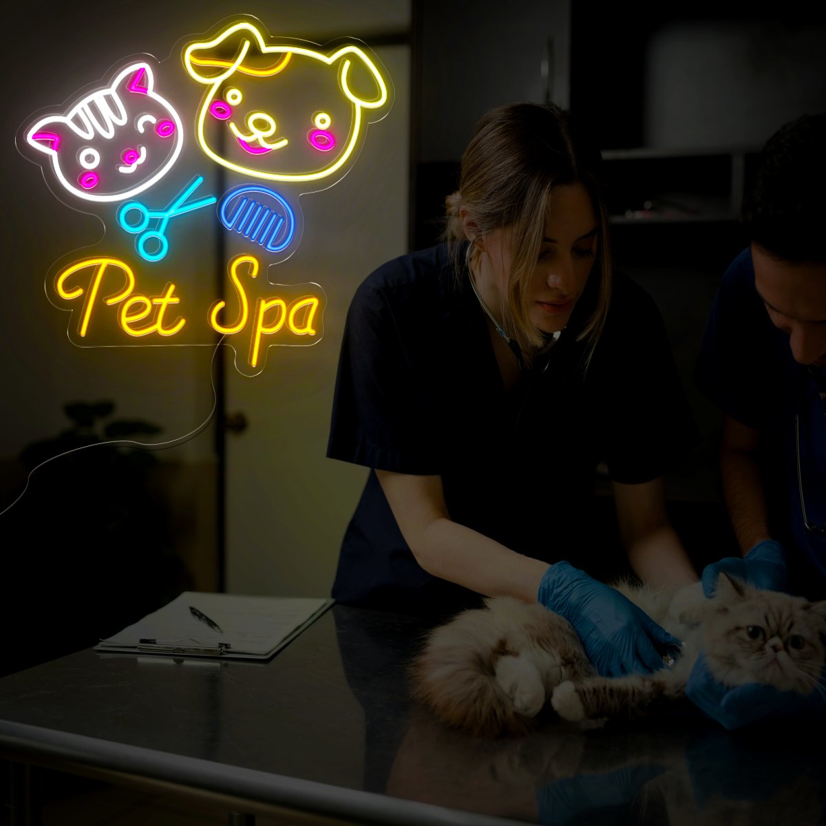 Pet Spa Cat Dog Neon Sign - Reels Custom