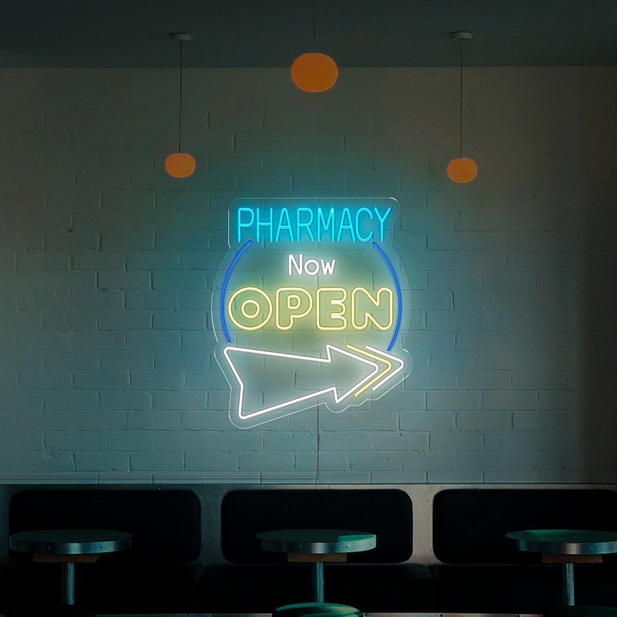 Pharmacy Now Open Neon Sign - Reels Custom