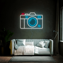 Photo Camera Neon Sign - Reels Custom