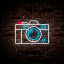 Photo Camera Neon Sign - Reels Custom