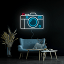 Photo Camera Neon Sign - Reels Custom