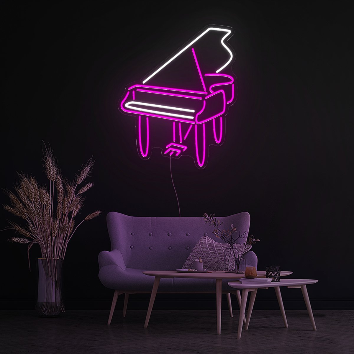Piano Led Neon Sign - Reels Custom