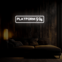 Platform 9¾ Neon Sign - Reels Custom