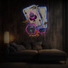 Poker And Sieve Artwork Led Neon Sign - Reels Custom