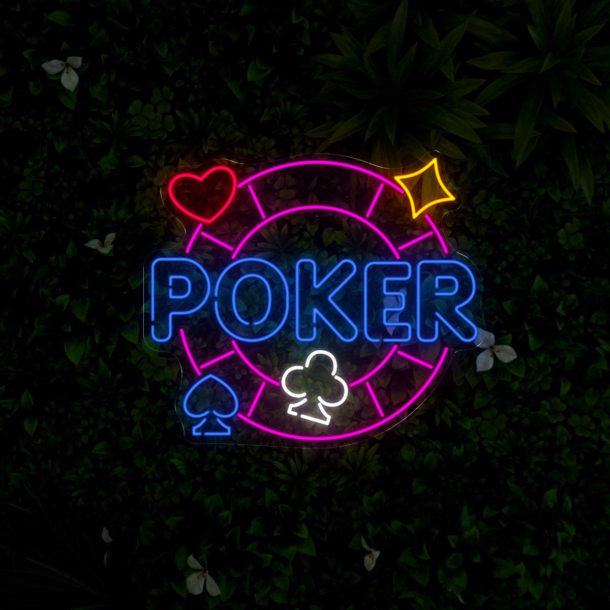 Poker Neon Sign - Reels Custom