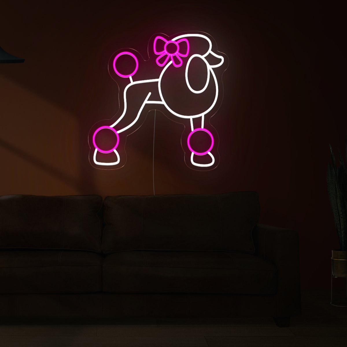 Poodle Dog Led Neon Sign - Reels Custom