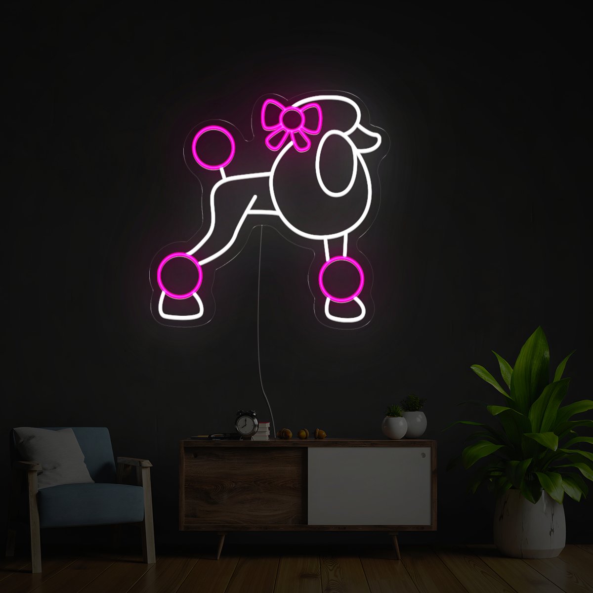 Poodle Dog Led Neon Sign - Reels Custom