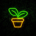 Pot Of Plant Led Neon Sign - Reels Custom