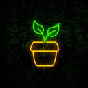 Pot Of Plant Led Neon Sign - Reels Custom