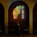 Pub Artwork Neon Sign - Reels Custom