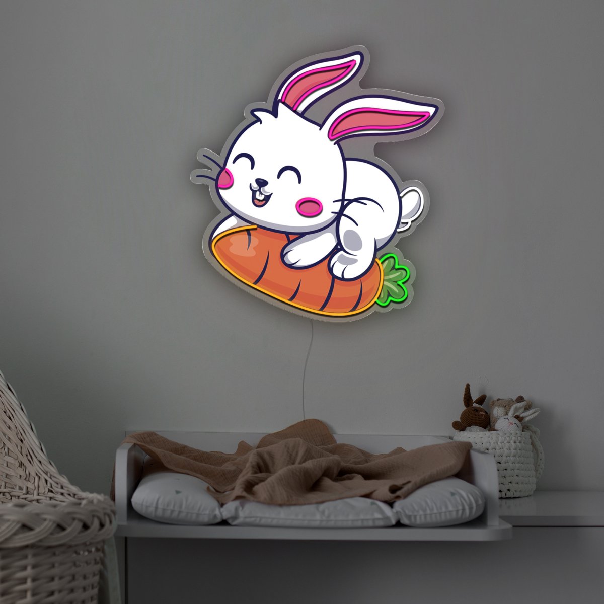 Rabbit Artwork Led Neon Sign - Reels Custom