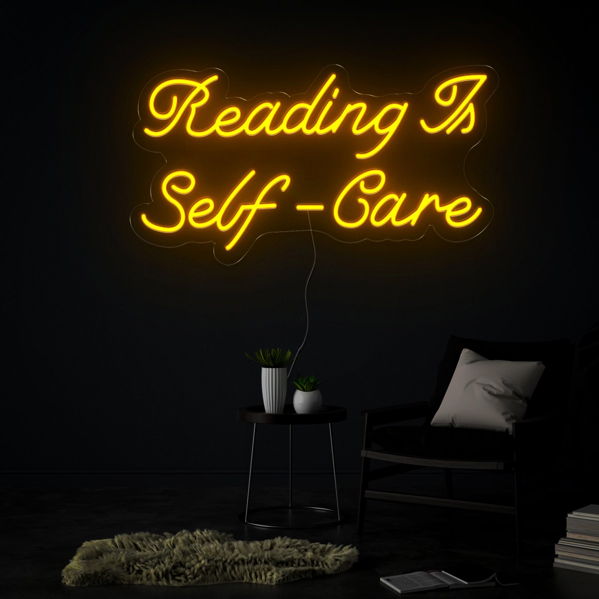 Reading Is Self-Care Neon Sign - Reels Custom