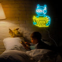 Reading Robot Neon Sign - Reels Custom