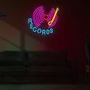 Records Lp Gramophone Neon Sign - Reels Custom