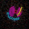 Records Lp Gramophone Neon Sign - Reels Custom
