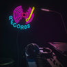 Records Lp Gramophone Neon Sign - Reels Custom