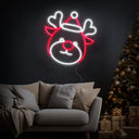 Reindeer Christmas Led Neon Sign - Reels Custom