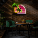 Retro Vintage Style Tree Artwork Led Neon Sign - Reels Custom