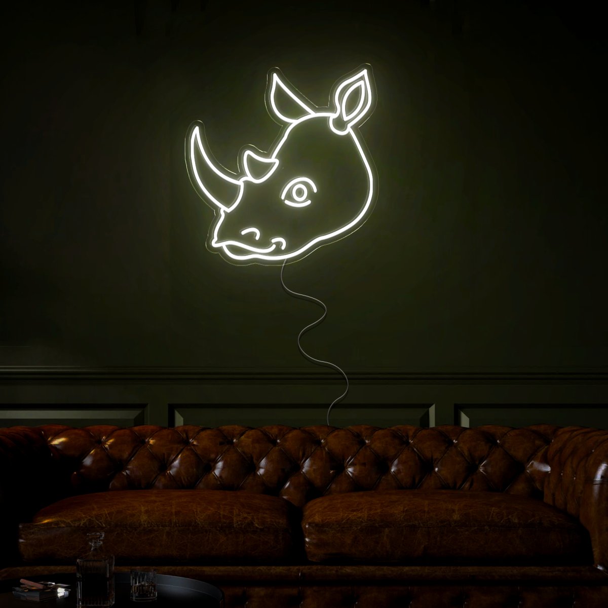 Rhino Neon Sign - Reels Custom