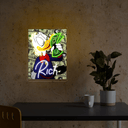 Rich Scrooge mcduck Artwork Led Neon Sign - Reels Custom