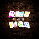 Rizz Em With The Tism Artwork Neon Sign - Reels Custom