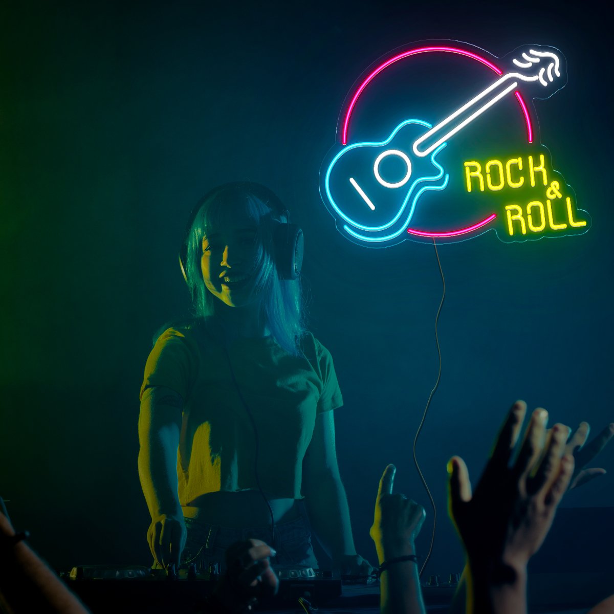 Rock and Roll Led Neon Sign - Reels Custom