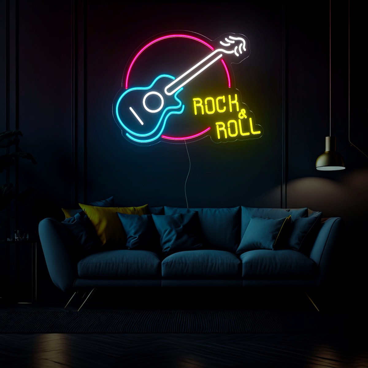 Rock and Roll Led Neon Sign - Reels Custom