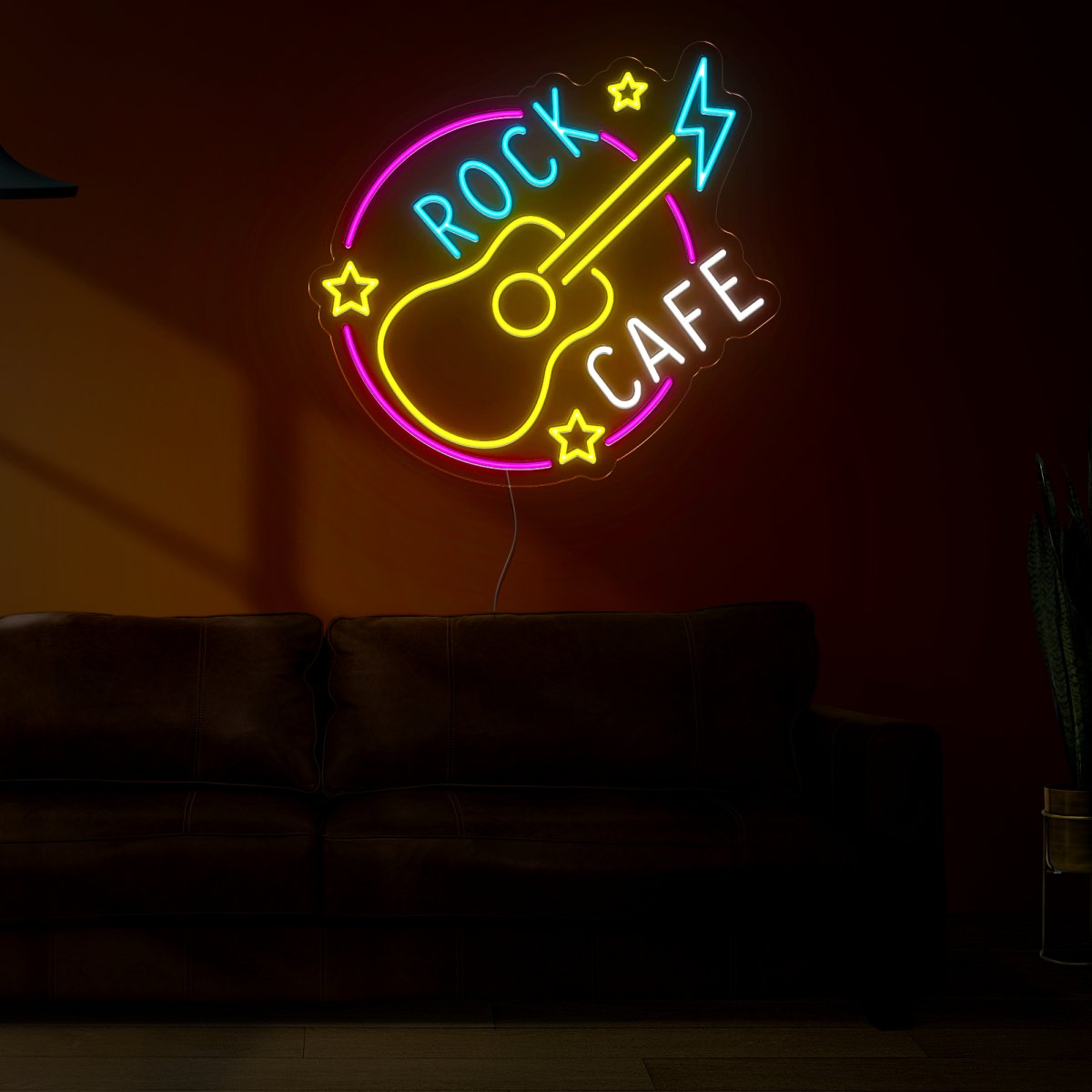 Rock Cafe Neon Sign - Reels Custom