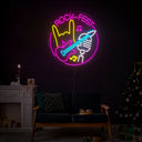 Rock Festival Sign With Guitar Neon Sign - Reels Custom