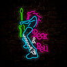 Rock & Roll Guitarist Music Led Neon Sign - Reels Custom