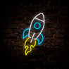 Rocket Neon Sign - Reels Custom