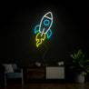 Rocket Neon Sign - Reels Custom