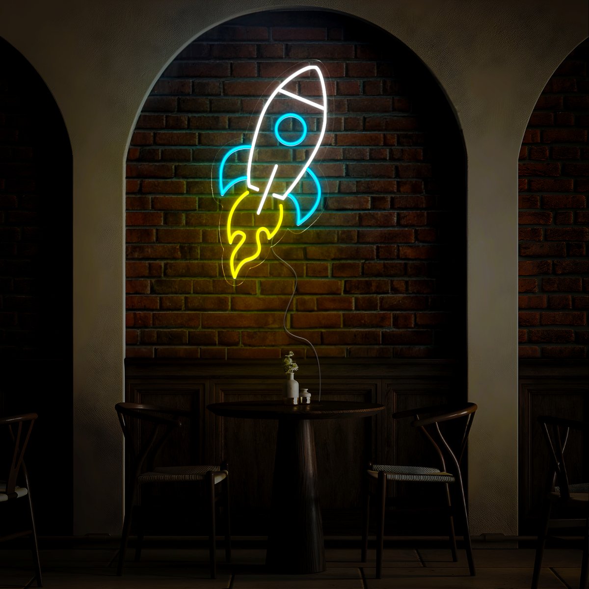 Rocket Neon Sign - Reels Custom