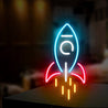 Rocket Space Led Neon Sign - Reels Custom